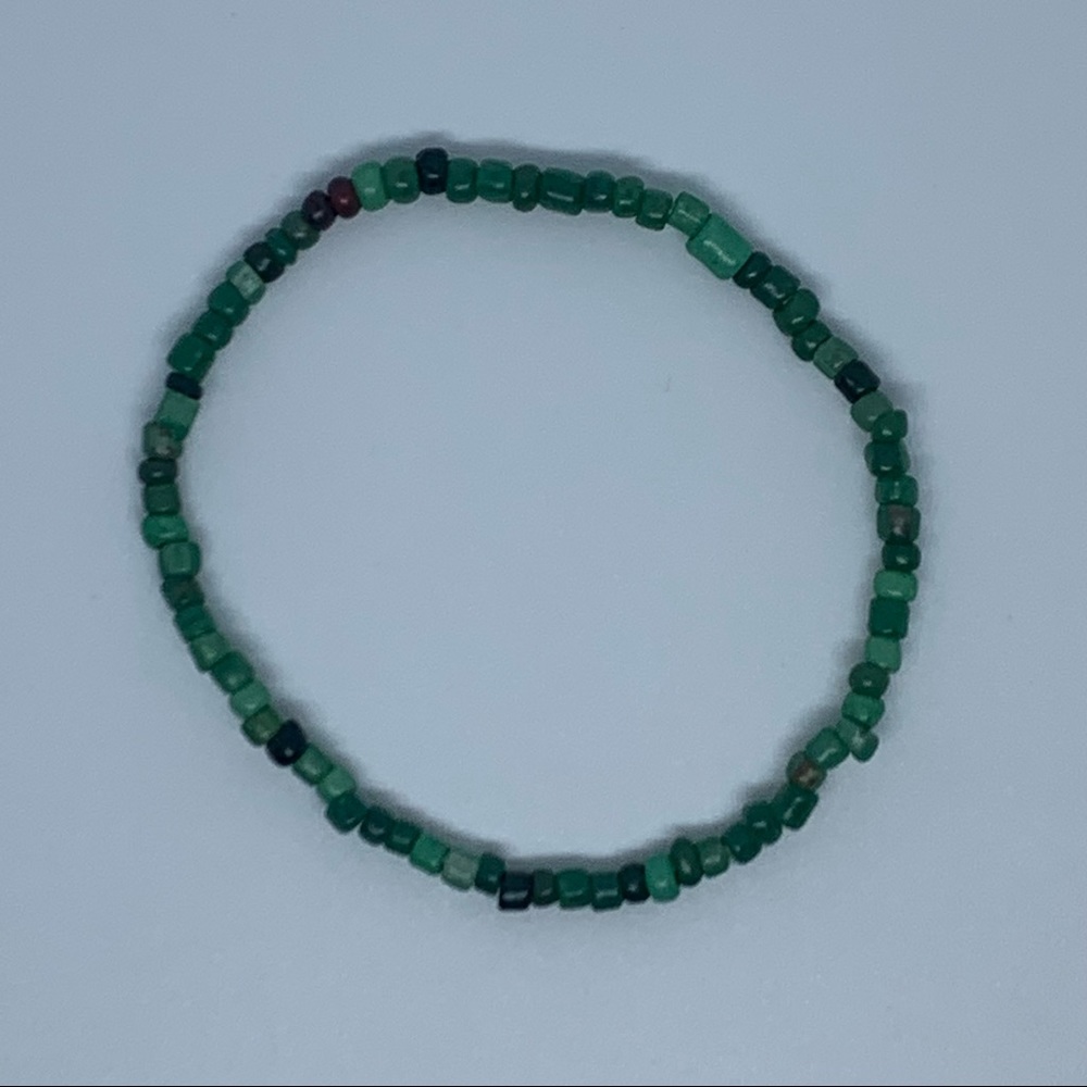 Green Beaded Bracelet